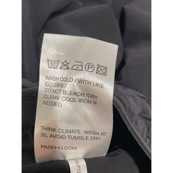 Paskho Black Elastic Waist Tie Pants L Polyester & Elastane Womens Casual Wear - Picture 16 of 16